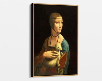 白貂を抱く貴婦人（版画）：ダ・ヴィンチ ルネサンス美術 - Etsy 日本