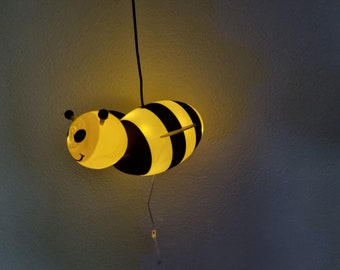 Lampe pour enfants, suspension, lampe suspendue LED abeille