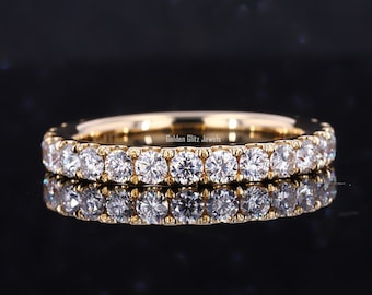 CVD Lab Grown Diamond Eternity-band: 14 kt gouden ring, stenen van 2,5 mm