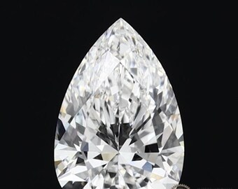 IGI Certified Pear Cut Lab Grown Diamond: 0.50-5.00 CT Teardrop Stone
