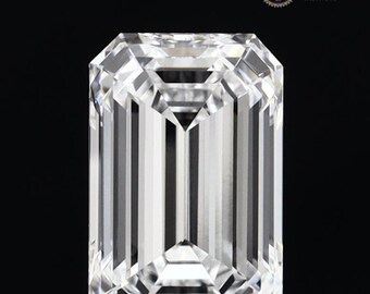 IGI Certified Emerald Cut Lab Grown Diamond: Eco-Friendly Loose Stone (0.50-5.00 CT