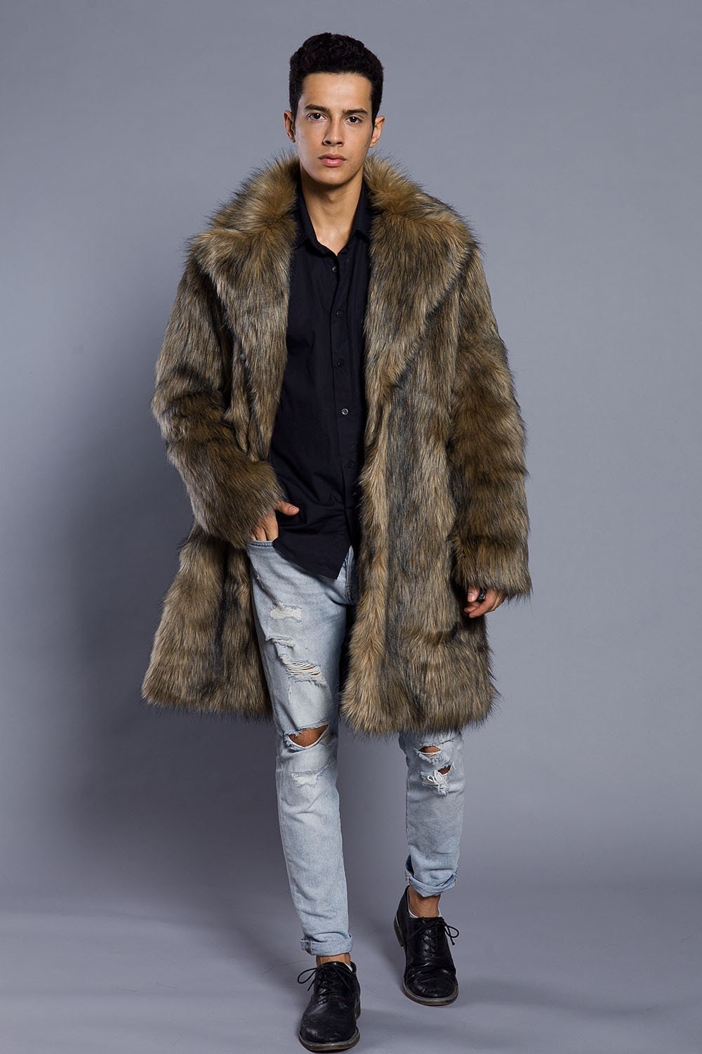 Buy Men's Fur Jacket Online In India 