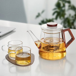 Simax Glass Teapot For Stovetop: Glass Tea Kettle For Stove Top - Tea Pots  For Stove Top - Stovetop & Microwave Safe Kettles For Boiling Water - Clear Glass  Tea Pot With