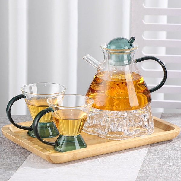 Glass Tea Set Etsy