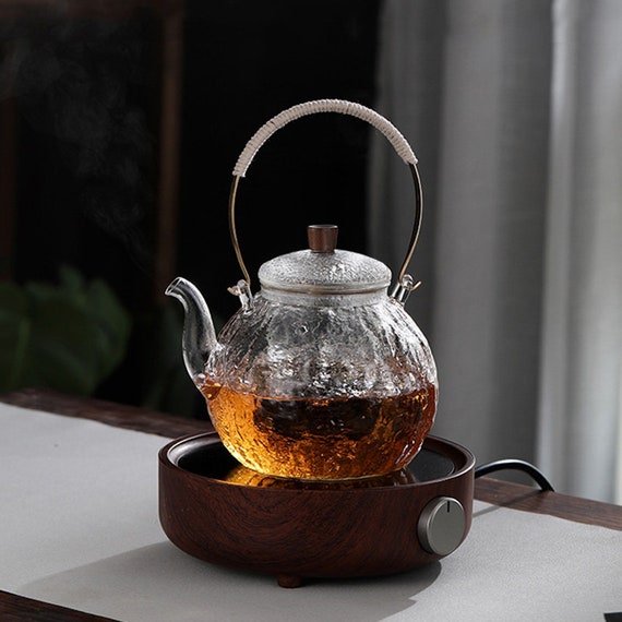 Glass Teapot Electric Pot Boiling Tea Kettle Ware High Temperature Tea Set  Burning Kettle Flower Tea Tea Set Halloween Gift 