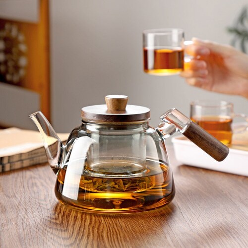 Handmade Glass Teapot tea Water Separation Single Teapot Etsy