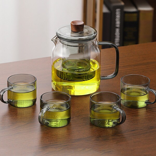 Borosilicate Glass Teapot |Electric Ceramic Stove Teapot |High Temperature Resistant Glass Teapot|Teapot With Filter Liner|Housewarming Gift