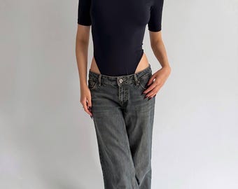 Svart vintage La Perla-body