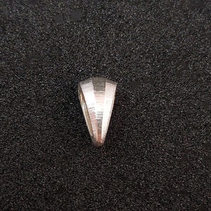 Chamfer Style Sterling Silver Pendant Bail Finding for Necklace and Jewelry Making