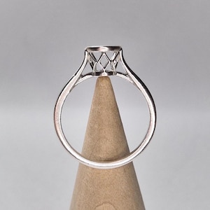 Basket Cathedral Solitaire Ring Blank for Gem Setting and Jewelry Making
