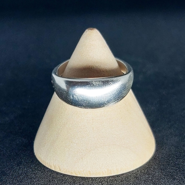 Silver Organic Sculptured Ring Blank. Thick Cast Silver Bean Ring Blank For Jewelry Making. Argentium Sterling Silver Ring Blank.