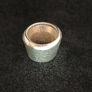 5mm Silver Brilliant Cut Gemstone Rubover Setting. Cast Recycled Silver Round Bezel. Jewelry Making Supplies. Make Your Own Jewelry.