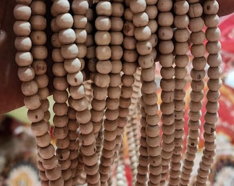 tulsi mala for wearing , height 12inch/30cm ,4mm , round shape pure tulsi mala , wholesell also available