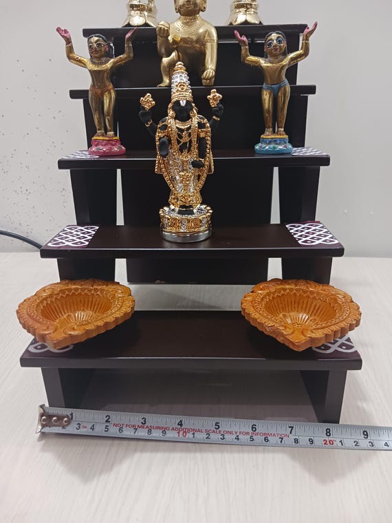 five step deity wooden temple / Kolam Decorative Villaku Padi 5 Steps Deity Stand /pooja stand / , temple stand , strong wood ,