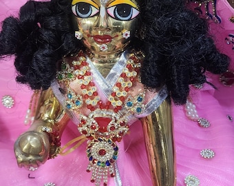 10inch/12 no five metal  Laddu Gopal Statue  Finish, Vrindavan Made 12 No. Laddu Gopal panchdhatu , vrindavan bal gopal , baby krishna