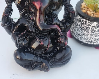 5inch/13cm coconut wood ,ganesh statue , ganesh bhagvan , gift purpose ,  home decor , show piece , religious gift , hare krishna ,