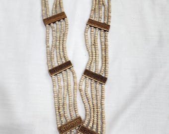 4 row shri harivansh pendent wooden mala , all in wooden , made in vrindavan , well hand crafted wooden mala from holy vrindavan dham