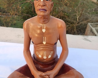 7Inch/18cm Handmade Fiber shrila prabhupad iskcon founder  statue from vrindavan .prabhupad , iskcon devotee , hare krishna