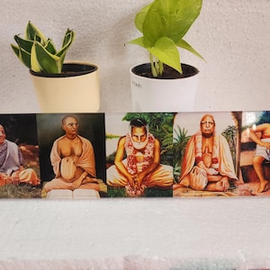 3*8 インチ iskcon guru parampara アクリルフレーム、vaishnav guru parampara アクリルフォトフレーム良質、vrindavan アイテム、宗教的神聖