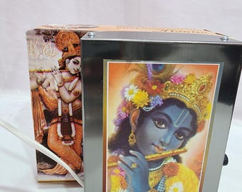 chanting mantra box set ,Spiritual Mantra Chanting Box Set  ,  gayatri mantra, hare krishna mantra  krishna bhajan all in one place,handmade