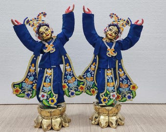 Handcrafted Gaura Nitai Devotional Dress with Fine Embroidery – Made in Vrindavan by Skilled VrindavanEmbroidered Deity Dress rindavan