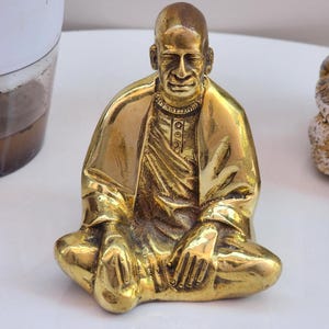 Shrila Prabhupad Statue brass Idol, iskcon founder murti , Temple & Spiritual Decor,jagadguru ac bhaktivedant swami prabhupad murti