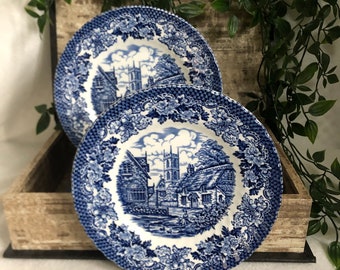 Vintage British Anchor “Merrie Olde England” Ironstone Plates