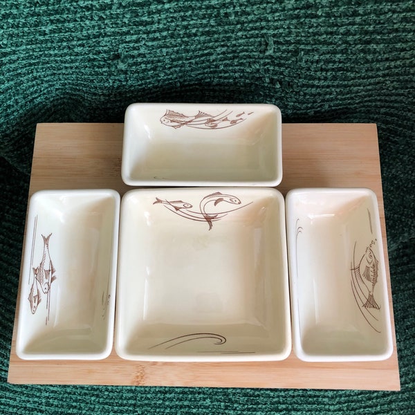 REDUCED Vintage Grays Pottery Hors d’ oeuvre Dishes