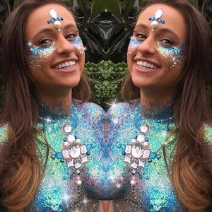 Körper Glitzer | Gesicht Glitter | Festival Style Glitzer | Make-up & Kinderschminken