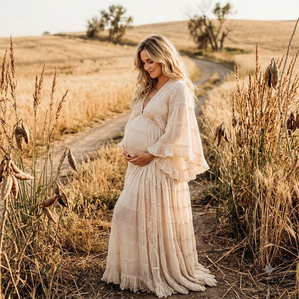 long flowy dress for engagement photos plus size Photoshoot INSTOCK-0