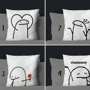 Spun Polyester Square Pillow Roblox Face Pillow / Meme 