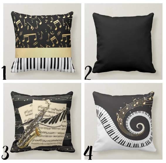 Pastel Goth Throw Pillow, Decorative Accent Pillow, Square Cushion Cover,  Music Room Decor, Music Art, Alternative Home - Treble Clef, Gothic Dragon
