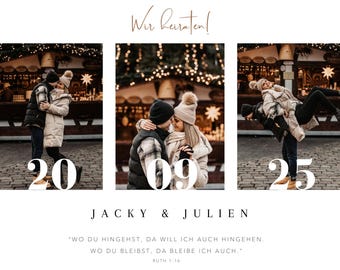 Wedding invitation card template / Wedding invitation card / Invitation card for personalization / Wedding Invitation