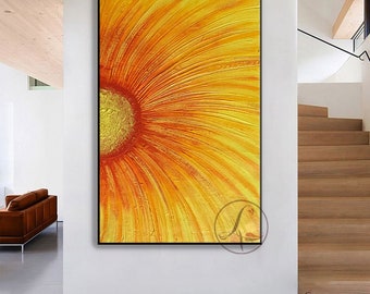 Large Abstract Painting Original Colorful Modern Textured Painting,Oversize Canvas,Contemporary Decor Soft Abstract Canvas Wall Art,sunshine