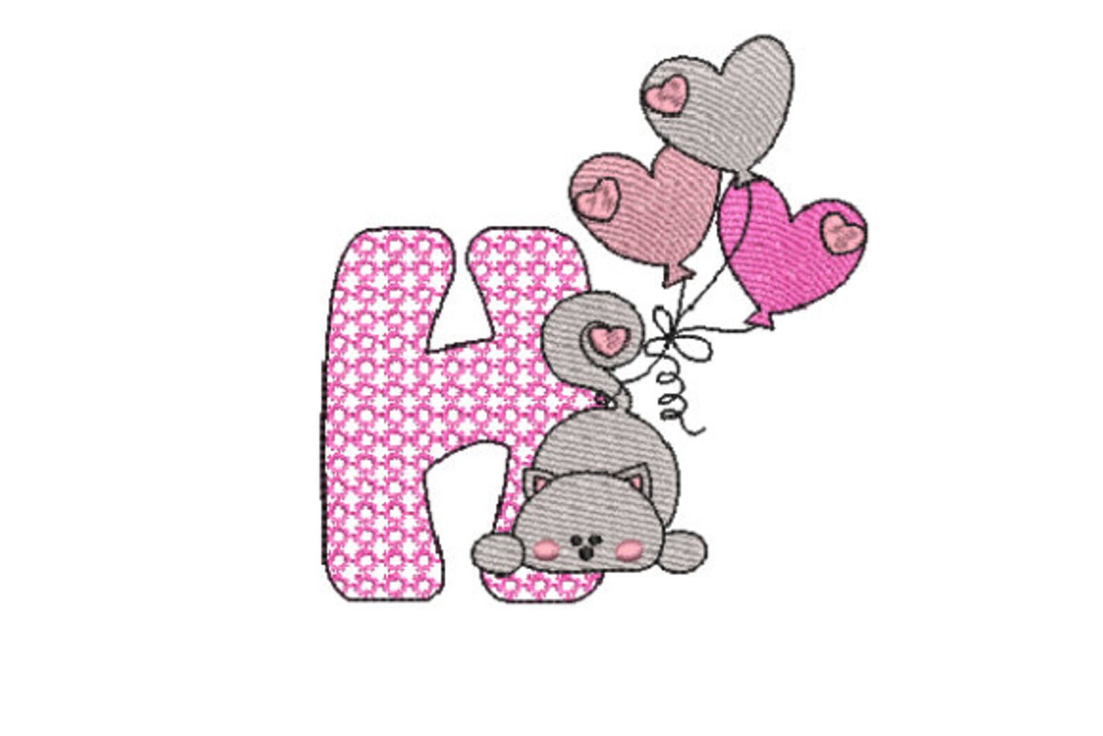 Alphabet Number Embroidery Design Bundle Set, A-Z 1-9, Letter Number ...