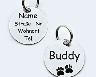 Dog tag animal tag stainless steel engraved laser engraving dog tag id