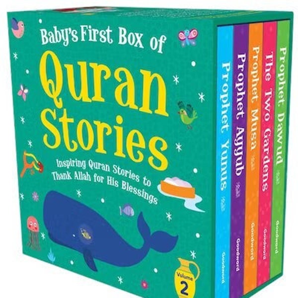 Baby's First Box Of Quran Stories -2 Islamic Story Book For Muslim Children Kids