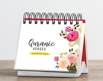 Calendario perpetuo con versículos coránicos: un regalo islámico inspirador.