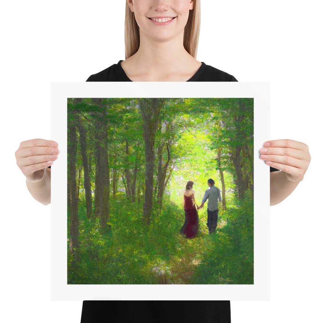 Romantic Couple Wall Art Print Digital Download. A Couple Etsy