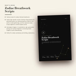 Zodiac Breathwork Scripts 20 Guided Astrology Breathing Sessions for Every Zodiac Sign and Element