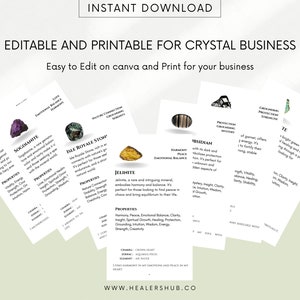 700 Crystal Meaning Editable and Printable Cards With Images For Crystal Shops . image 8