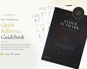 Elder Futhark Rune Cheat Sheet | Printable Grimoire Pages PDF - Etsy ...