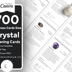 700 Crystal Meaning Editable and Printable Cards With Images For Crystal Shops . image 1