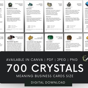 700 Crystal Meaning Editable and Printable Cards With Images For Crystal Shops . image 3