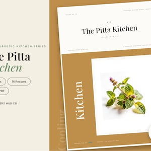 Guida in cucina per rinfrescare Pitta, ricettario ayurvedico di 32 pagine con ricette, PDF stampabile