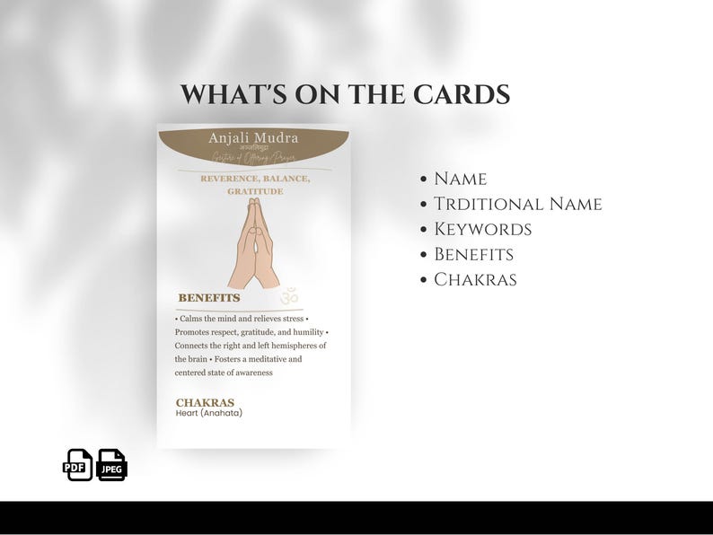 Mudra Card Templates: Hand Yoga Poses, Editable in Canva (digital ...