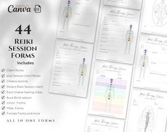 Reiki Sitzungsbögen: Klient / System (Digitaler Download)