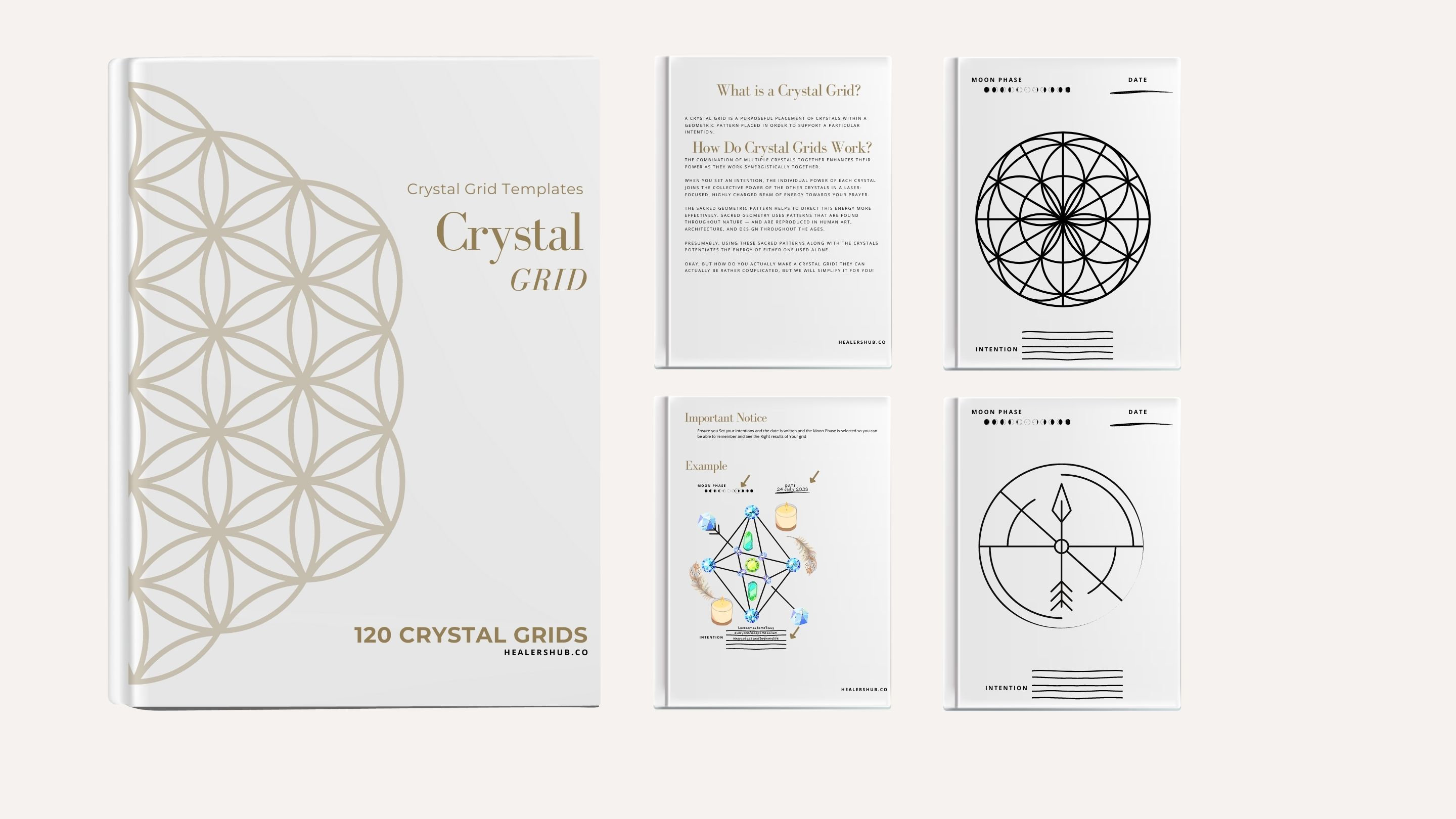 120 Printable Crystal Grids Templets 120 Sacred Geometry - Etsy