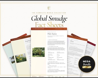 120 fiches d'informations sur les herbes et les résines pour taches globales : l'ensemble grimoire ultime (PDF)