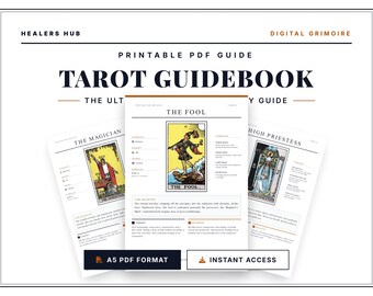 Printable 78-Card Tarot Guidebook (A5 PDF)
